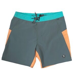 Roark Revival Boatman Boardshorts Mens 32x7 Surf Shorts Zips Cordura Fabric